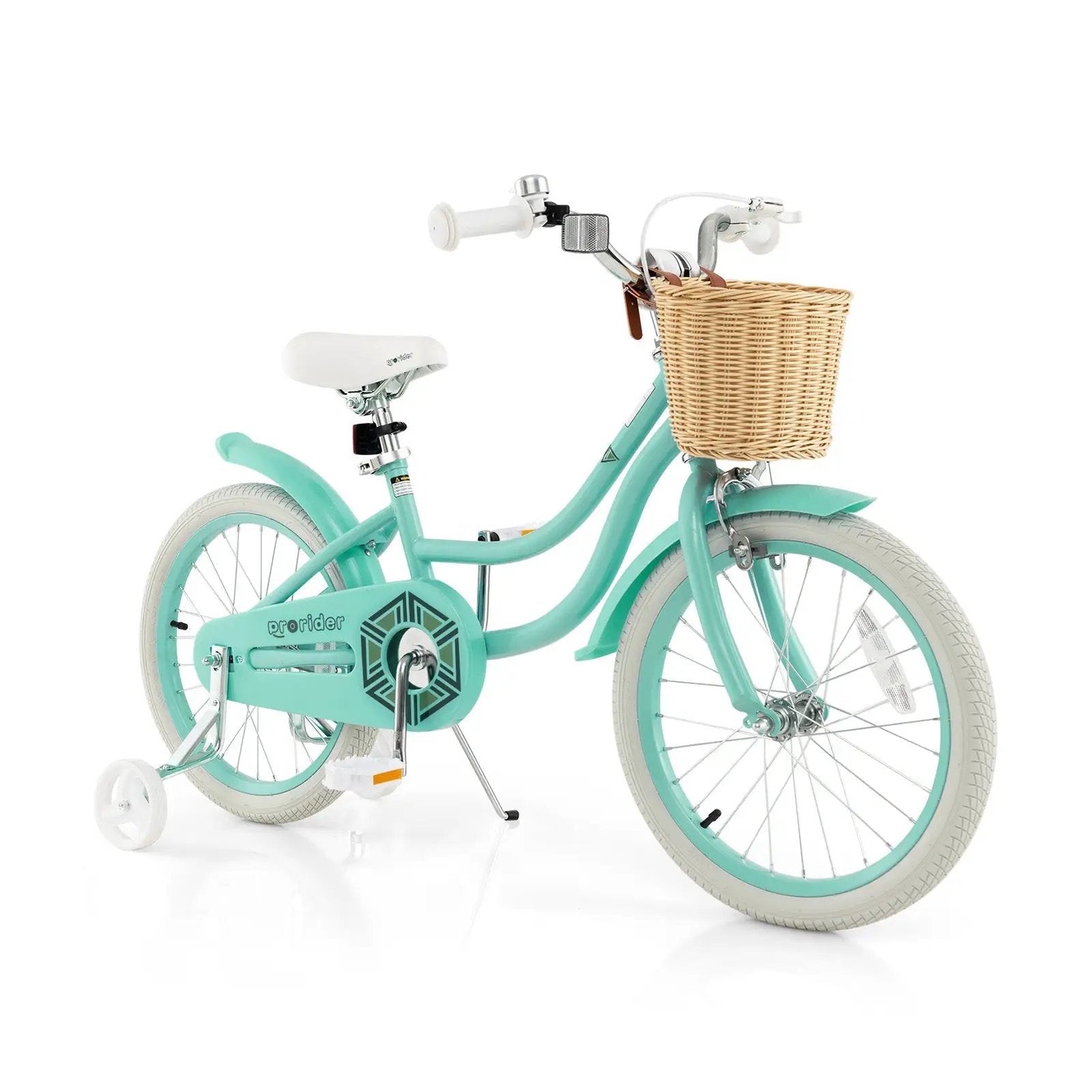 18-Inch Kids Bike with Training Wheels and Adjustable Handlebar Seat by DirectDeals