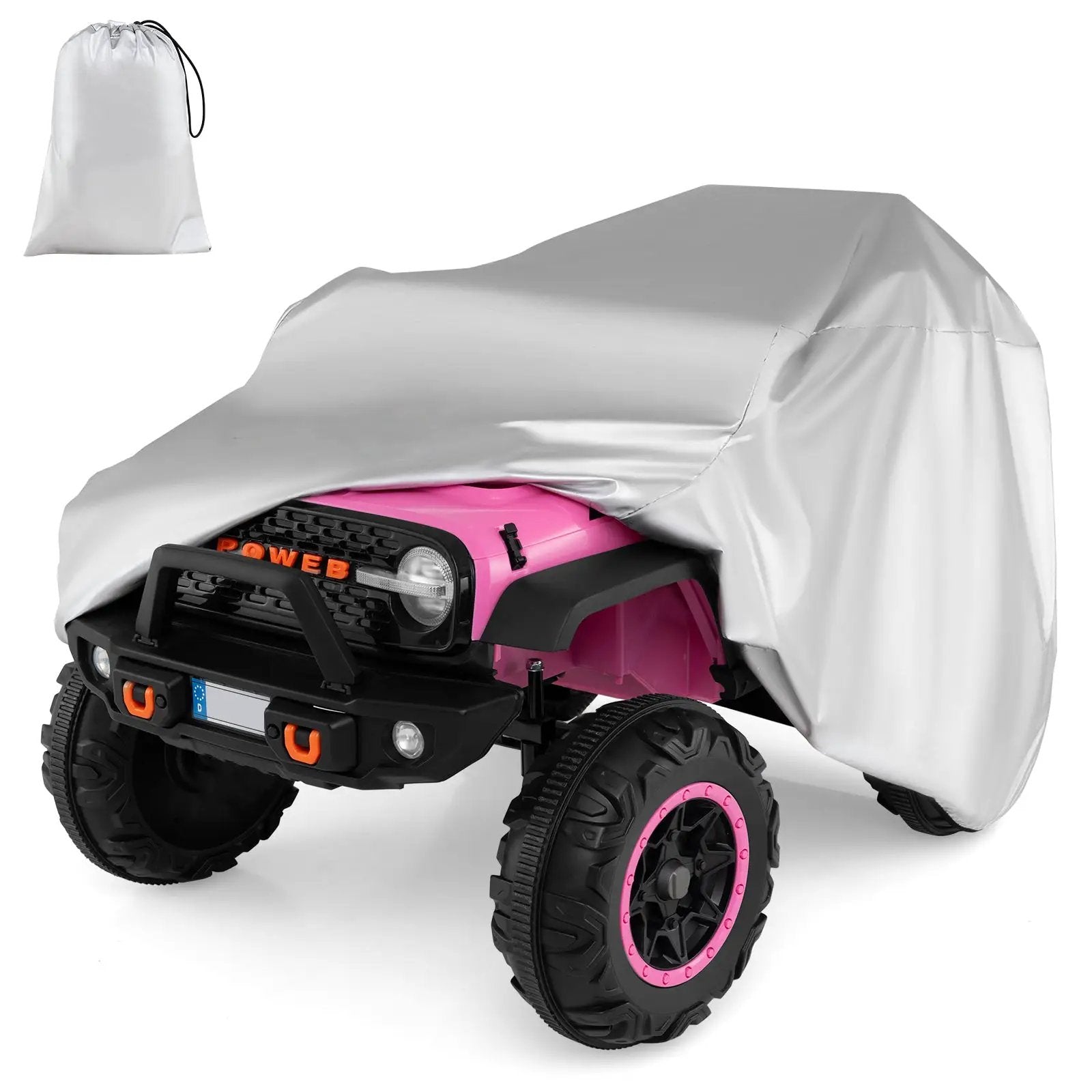 (Only Cover) Kids Car Cover for Power Ride-On Toy Car with Storage Bag by DirectDeals