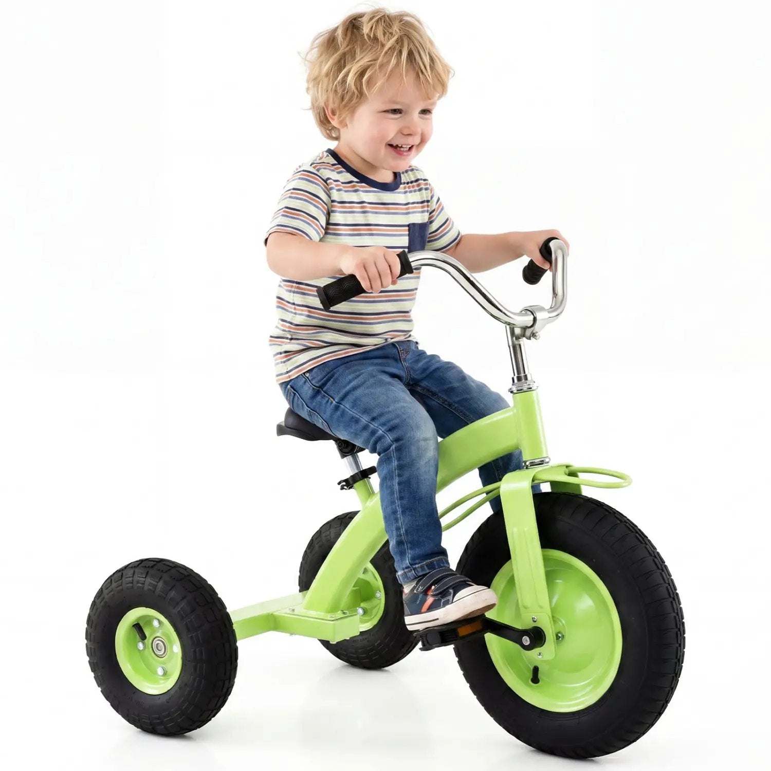 Kids Carbon Steel Bike with 15-Inch Inflatable Tires by DirectDeals