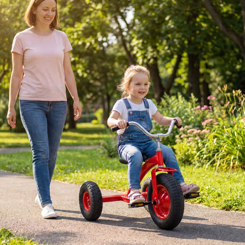 Kids Carbon Steel Bike with 15-Inch Inflatable Tires by DirectDeals