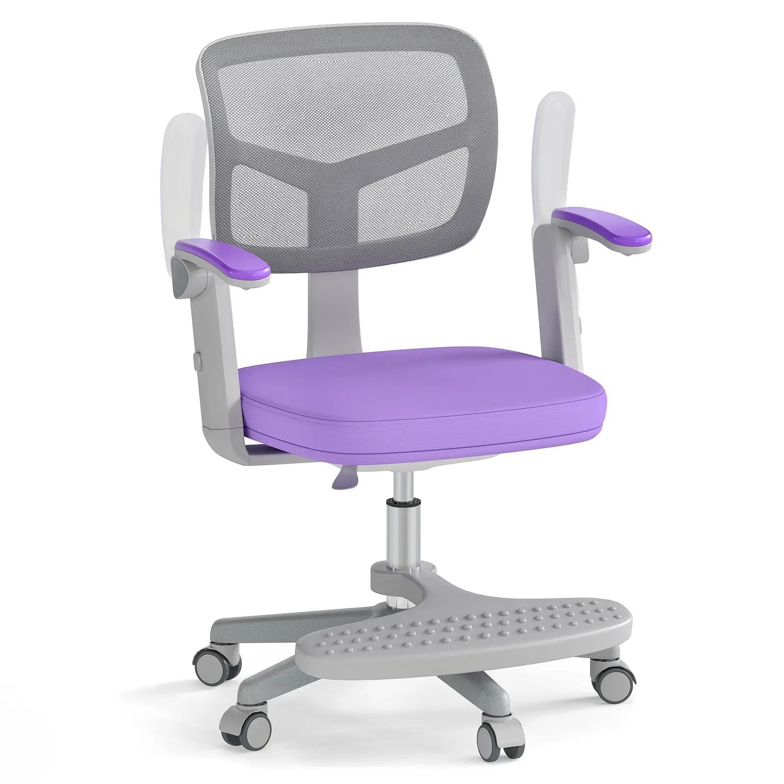 Kids Desk Chair Children Study Chair with Adjustable Height Armrest and Footrest by DirectDeals