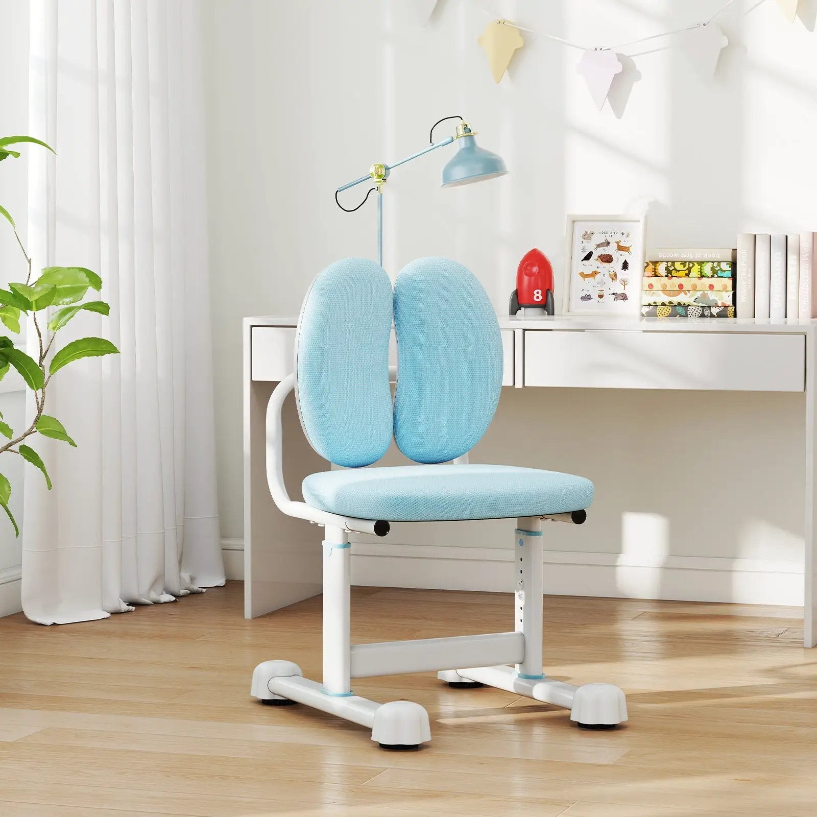 Kids Desk Chair Children Study Chair with Double Back Support and Adjustable Height by DirectDeals