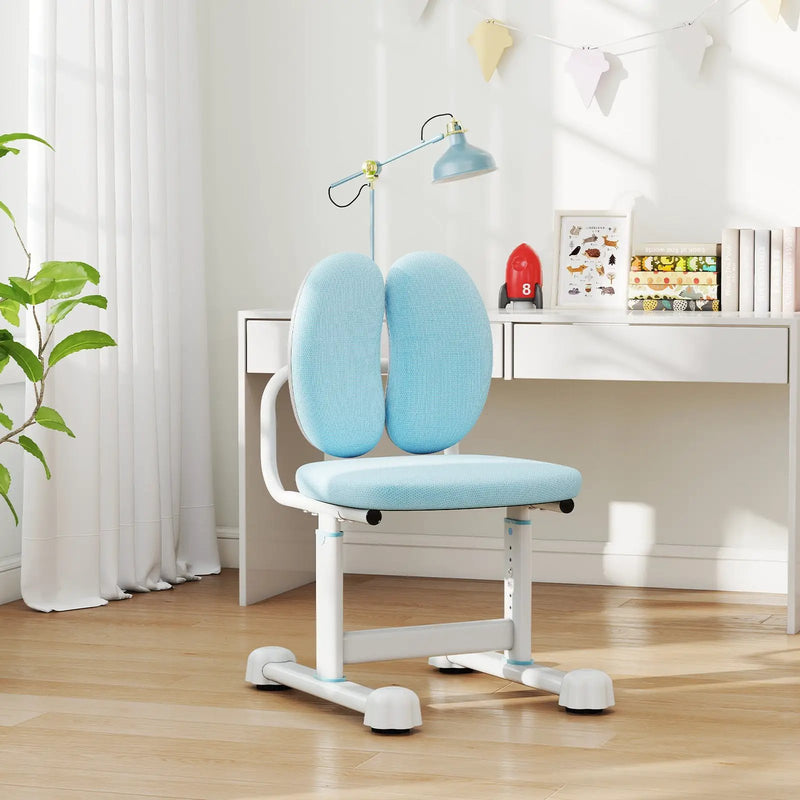 Kids Desk Chair Children Study Chair with Double Back Support and Adjustable Height by DirectDeals