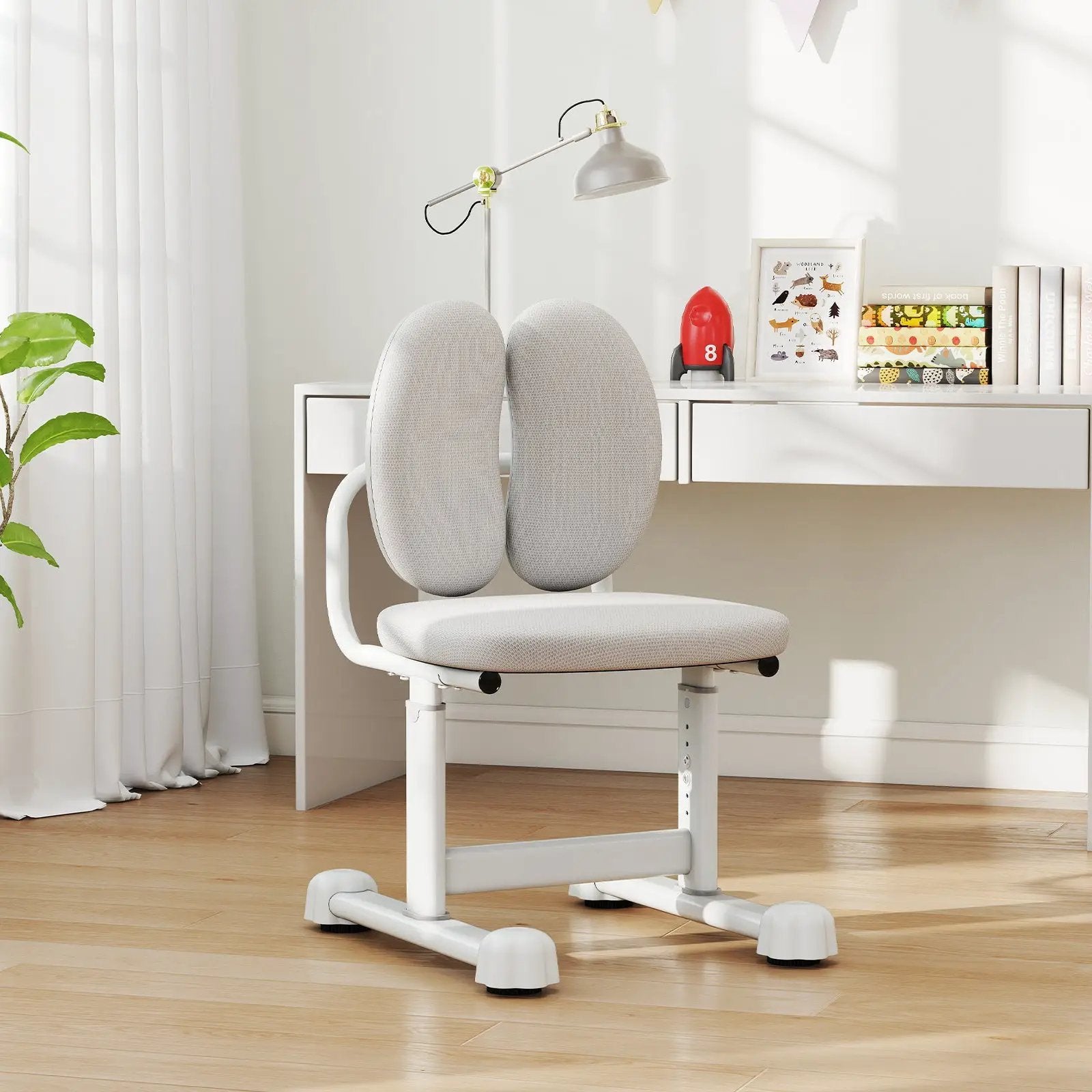 Kids Desk Chair Children Study Chair with Double Back Support and Adjustable Height by DirectDeals