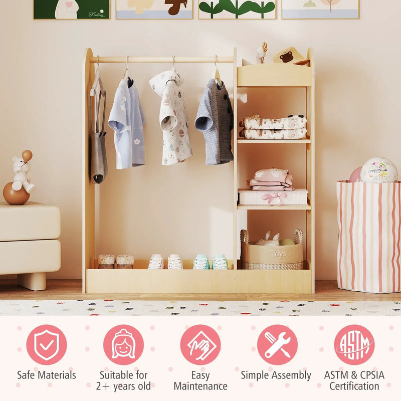 Kids Dress Up Storage with Mirror by DirectDeals