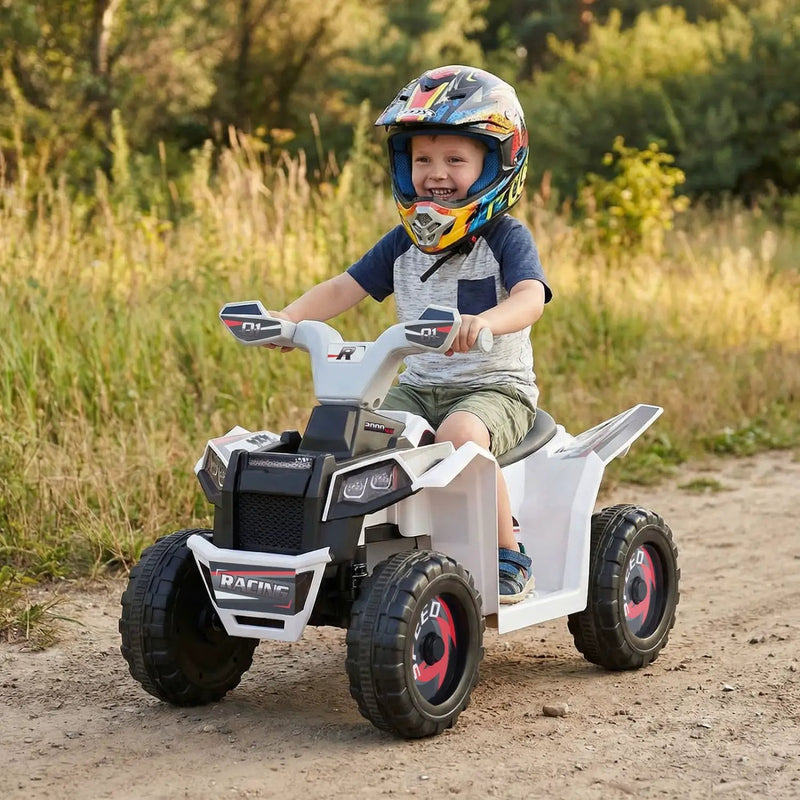 6V Kids Electric ATV Quad Car with Detachable Trailer by DirectDeals