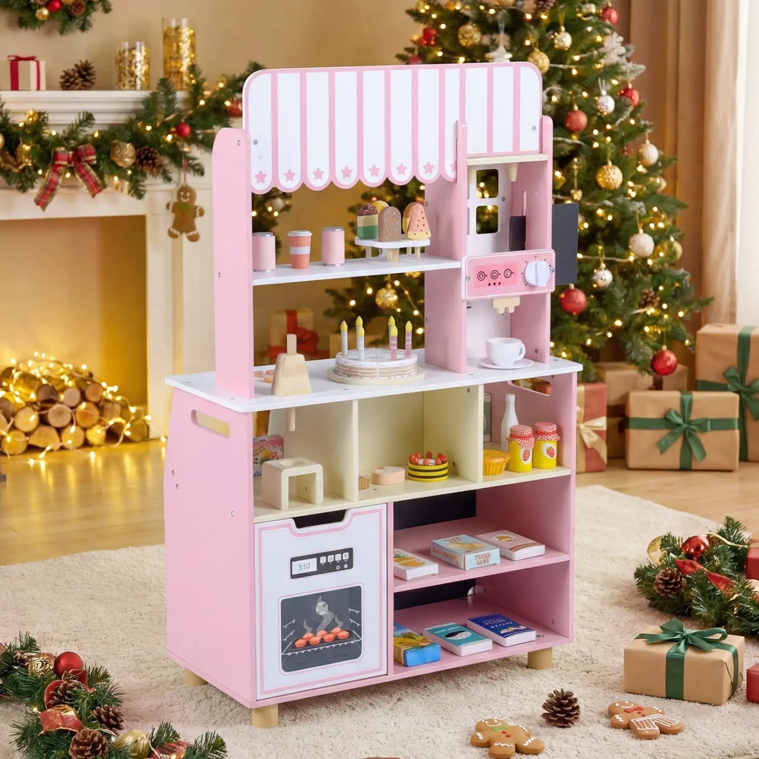 Kids Ice Cream Shop Playset with 27 Accessories - Ages 3+ by DirectDeals