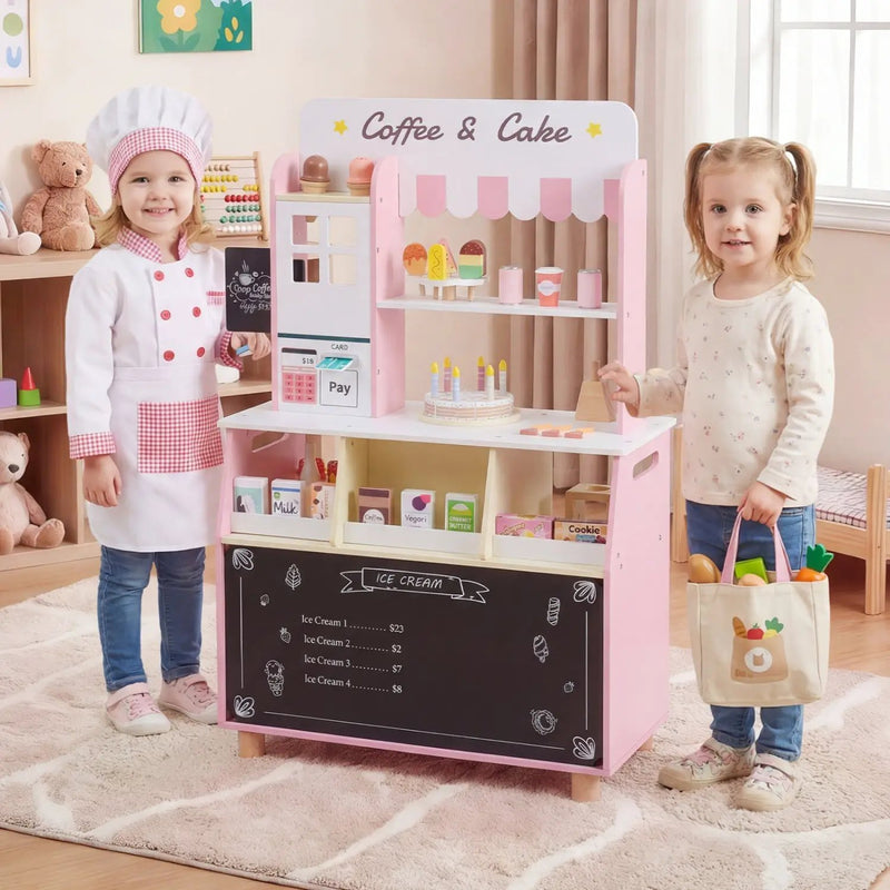 Kids Ice Cream Shop Playset with 27 Accessories - Ages 3+ by DirectDeals