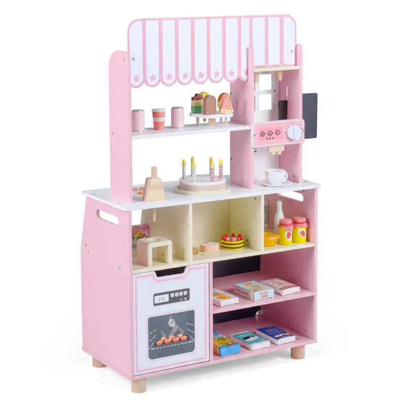 Kids Ice Cream Shop Playset with 27 Accessories - Ages 3+ by DirectDeals