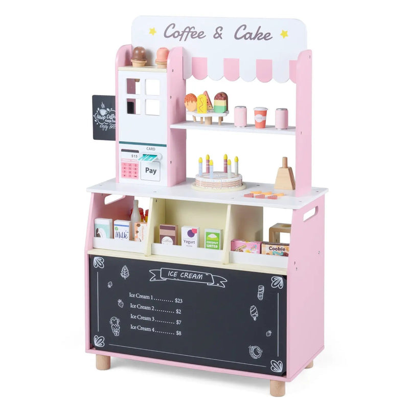 Kids Ice Cream Shop Playset with 27 Accessories - Ages 3+ by DirectDeals