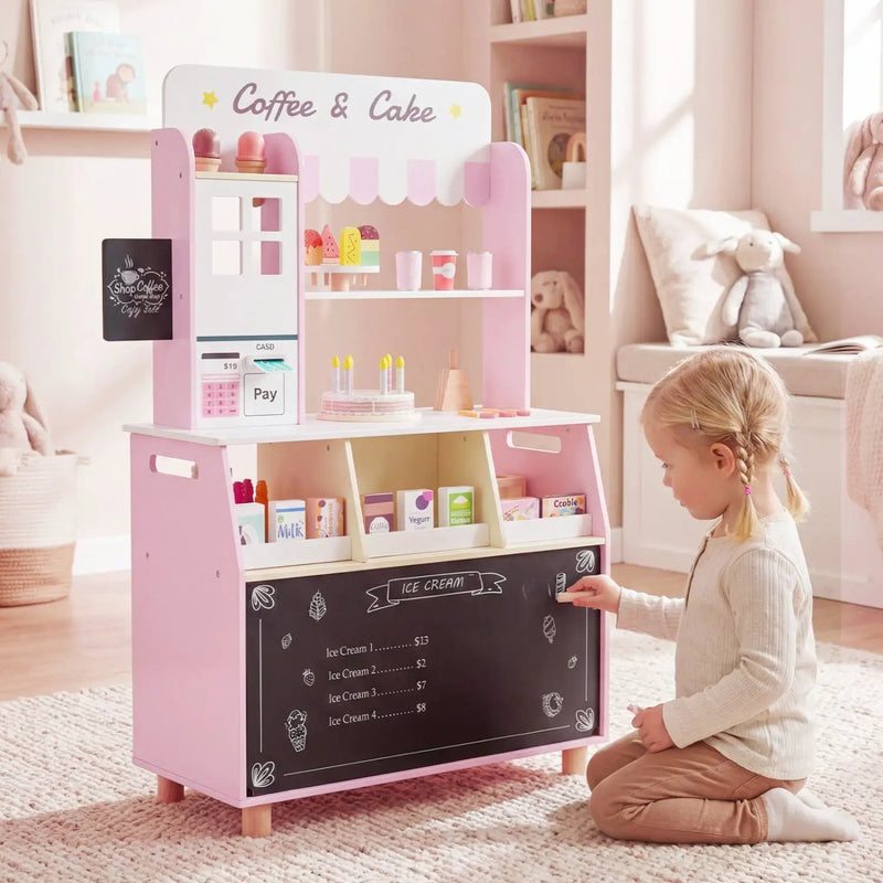 Kids Ice Cream Shop Playset with 27 Accessories - Ages 3+ by DirectDeals