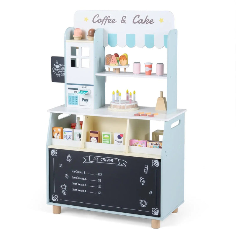 Kids Ice Cream Shop Playset with 27 Accessories - Ages 3+ by DirectDeals