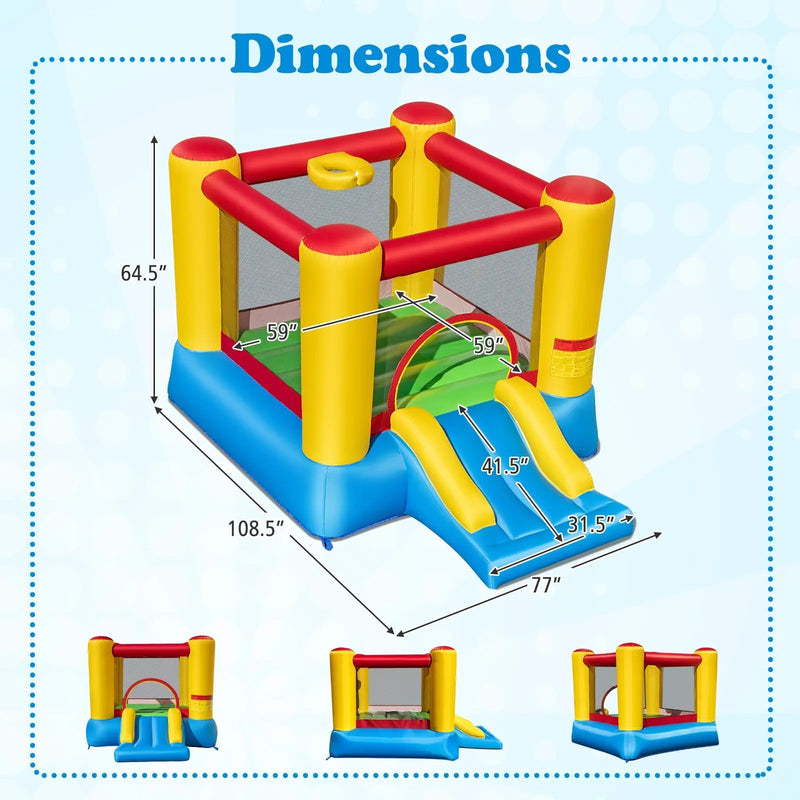 Kids Inflatable Jumping Bounce House without Blower by DirectDeals