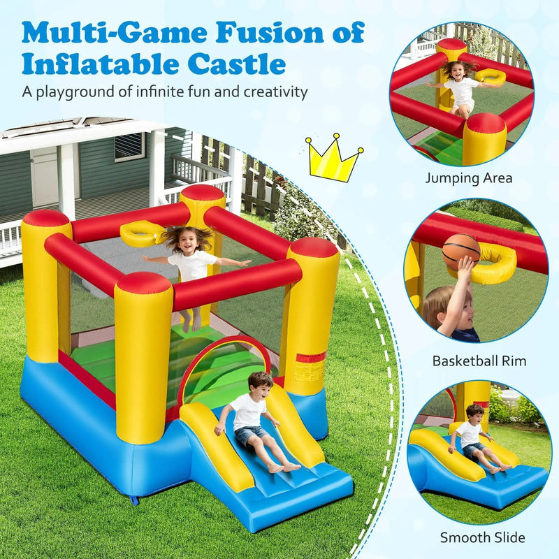 Kids Inflatable Jumping Bounce House without Blower by DirectDeals