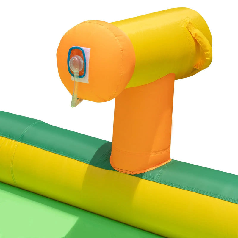 Kids Inflatable Water Slide with 2 Long Slides and 2 Soccer Gates with 1100W Blower by DirectDeals