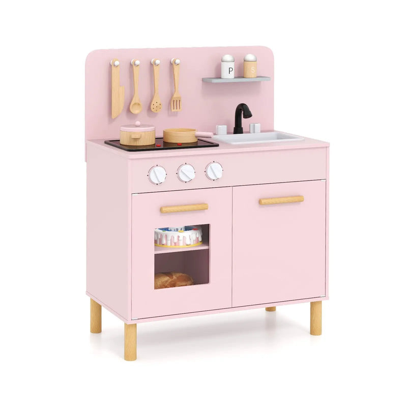 Kids Kitchen Playset with Cooking Accessories and Storage by DirectDeals