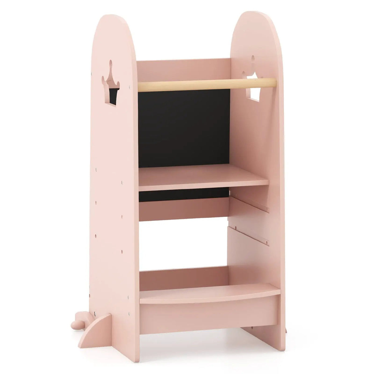 Kids Kitchen Tower Adjustable with Chalkboard and Safety Rail by DirectDeals