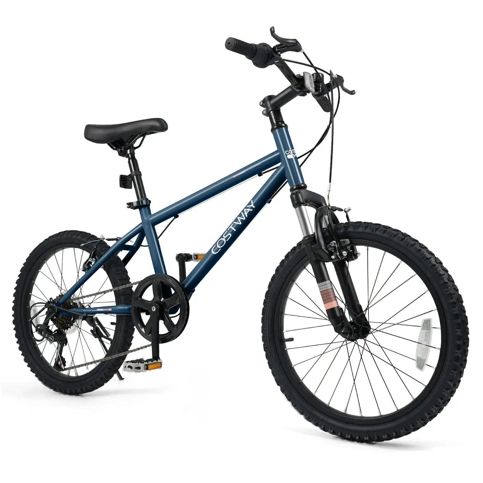 Kids Mountain Bike 20 24 Inch Child Bicycle for Boys Girls Aged 8+ Years Old Navy by DirectDeals
