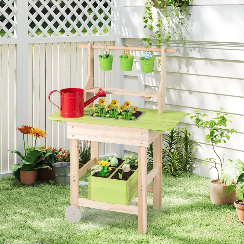 Kids Mud Kitchen with Removable Pots and Planting Trough by DirectDeals