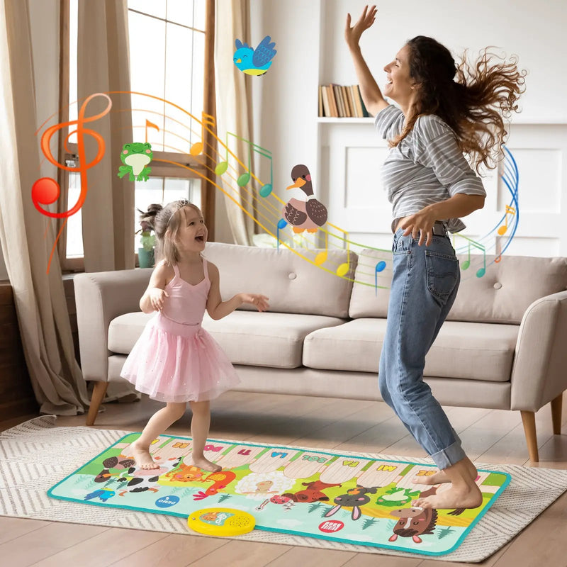 Kids Musical Mat Indoor Outdoor Animal Farm Piano by DirectDeals