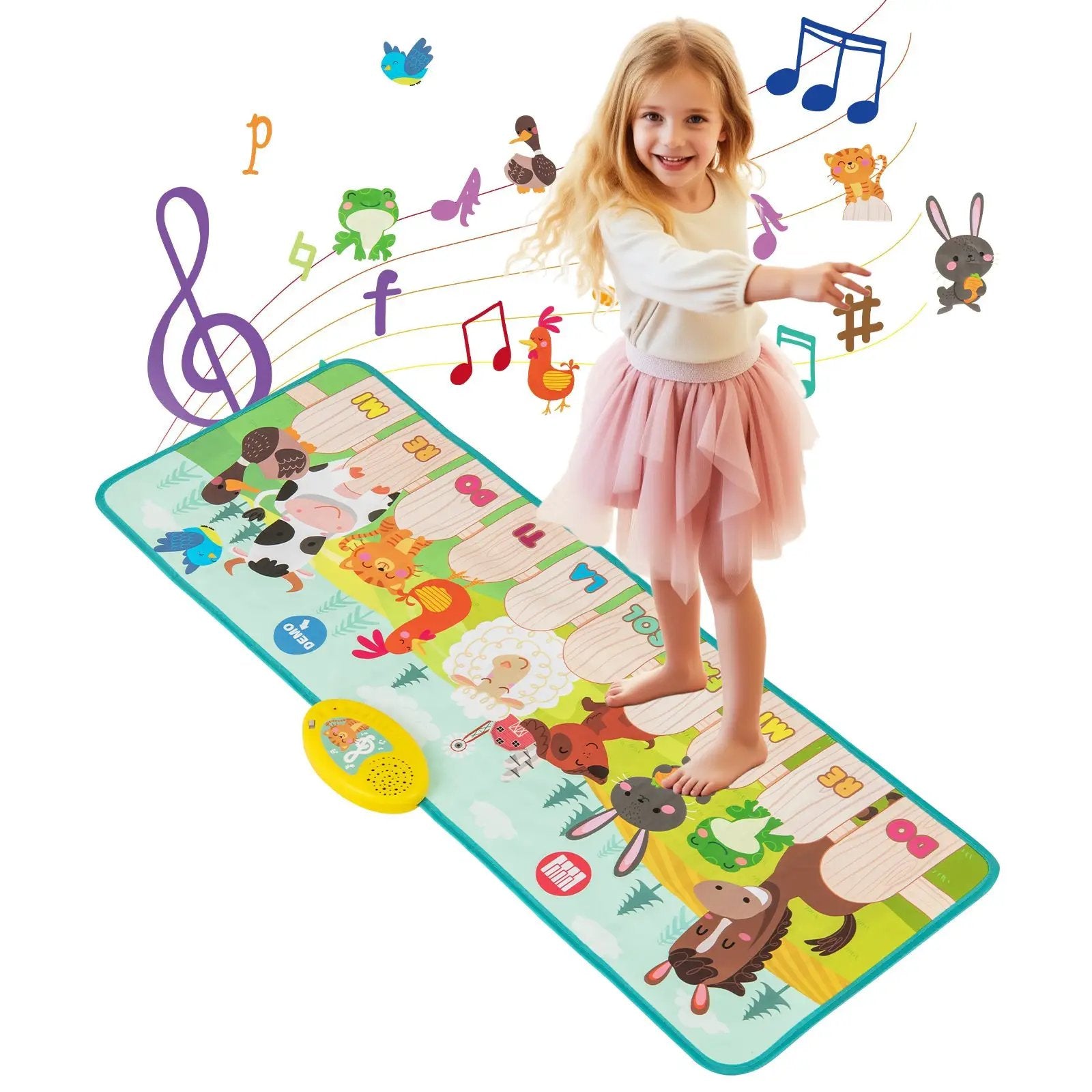 Kids Musical Mat Indoor Outdoor Animal Farm Piano by DirectDeals