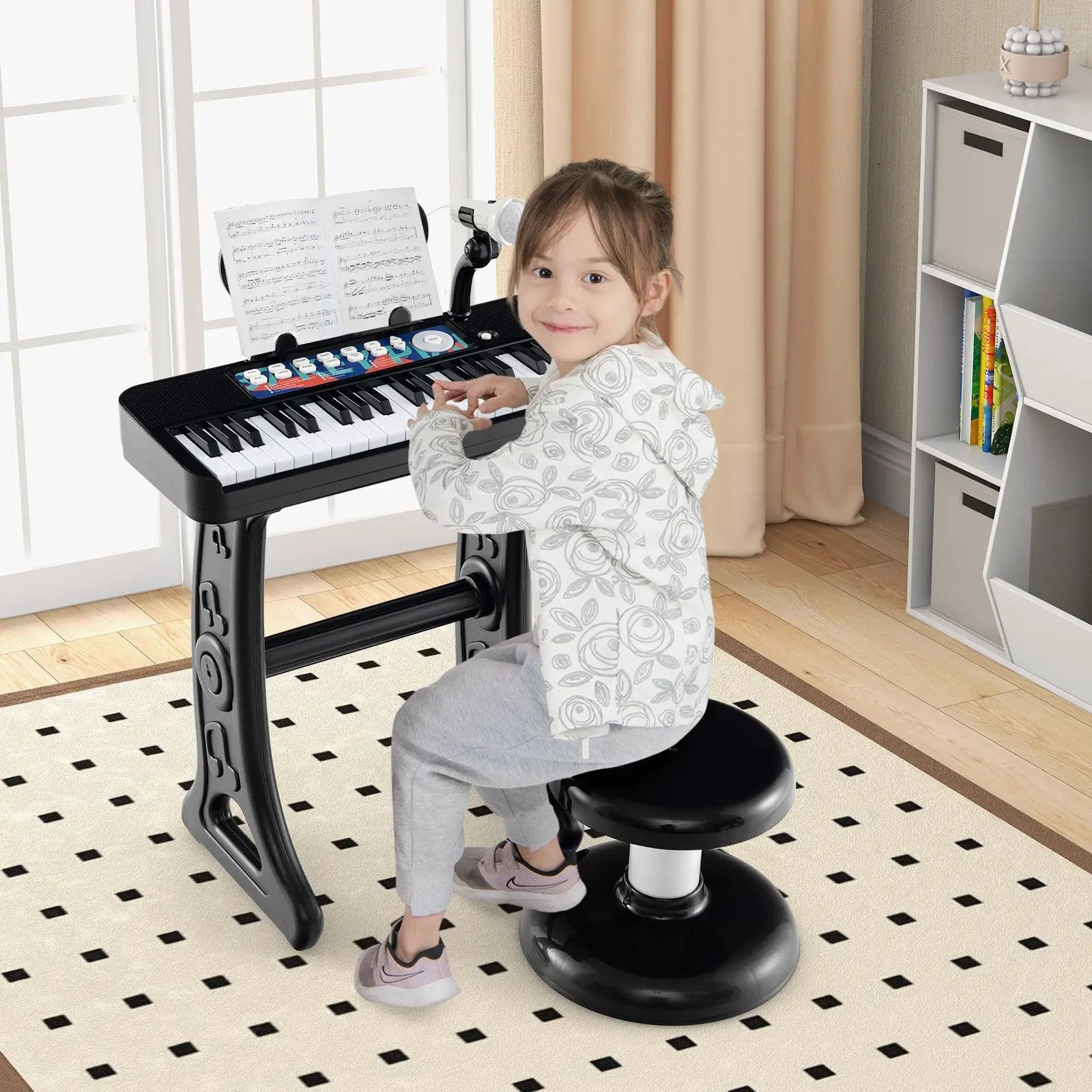 Kids Piano Keyboard 37-Key Kids Toy Keyboard Piano with Microphone for 3+ Kids by DirectDeals