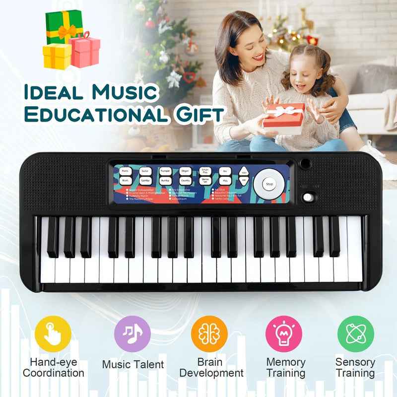 Kids Piano Keyboard 37-Key Kids Toy Keyboard Piano with Microphone for 3+ Kids by DirectDeals