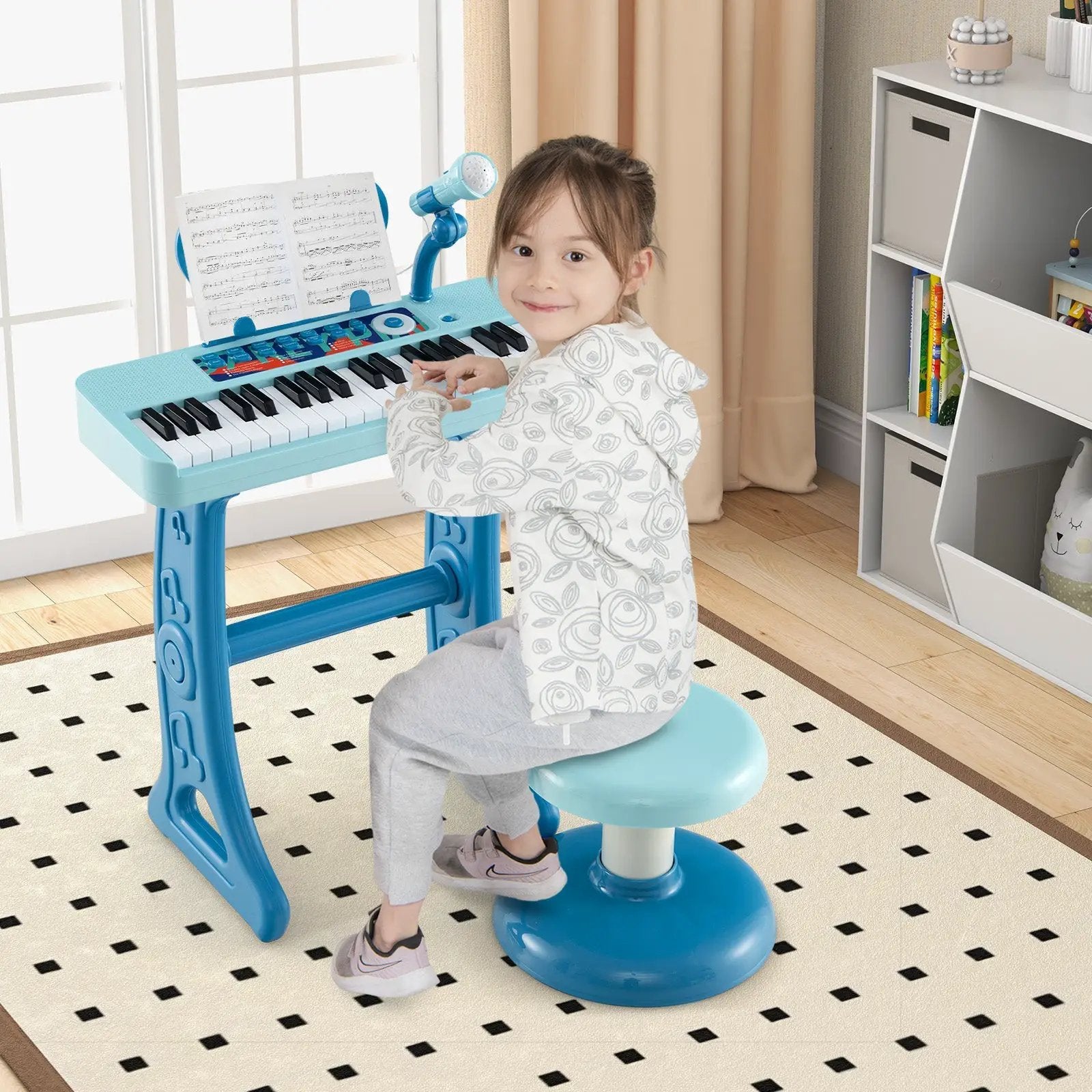 Kids Piano Keyboard 37-Key Kids Toy Keyboard Piano with Microphone for 3+ Kids by DirectDeals
