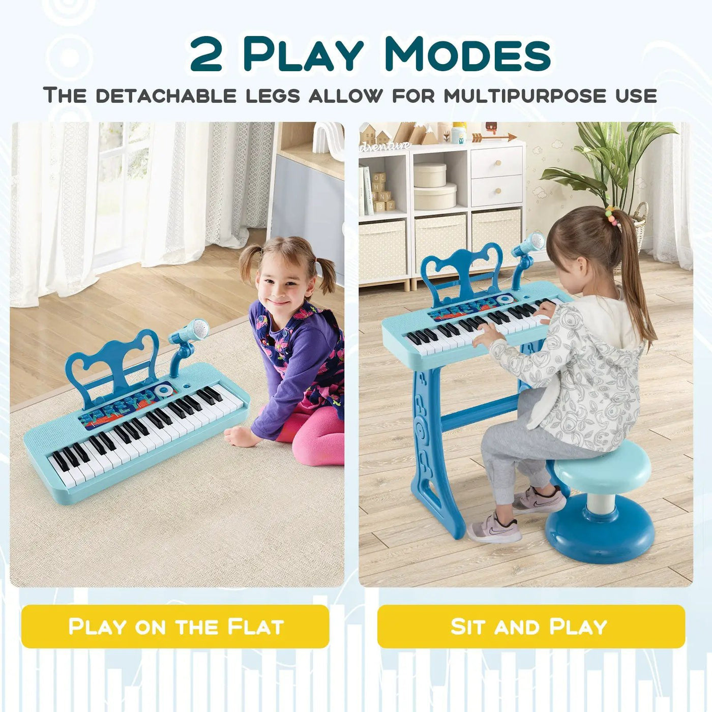 Kids Piano Keyboard 37-Key Kids Toy Keyboard Piano with Microphone for 3+ Kids by DirectDeals