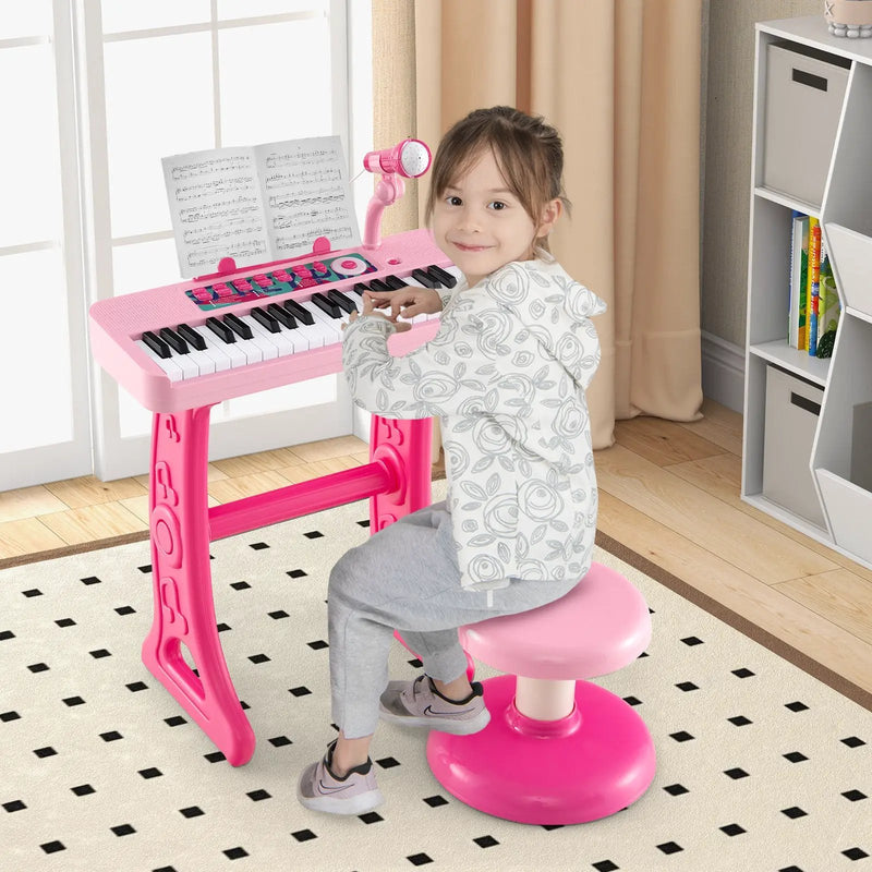Kids Piano Keyboard 37-Key Kids Toy Keyboard Piano with Microphone for 3+ Kids by DirectDeals