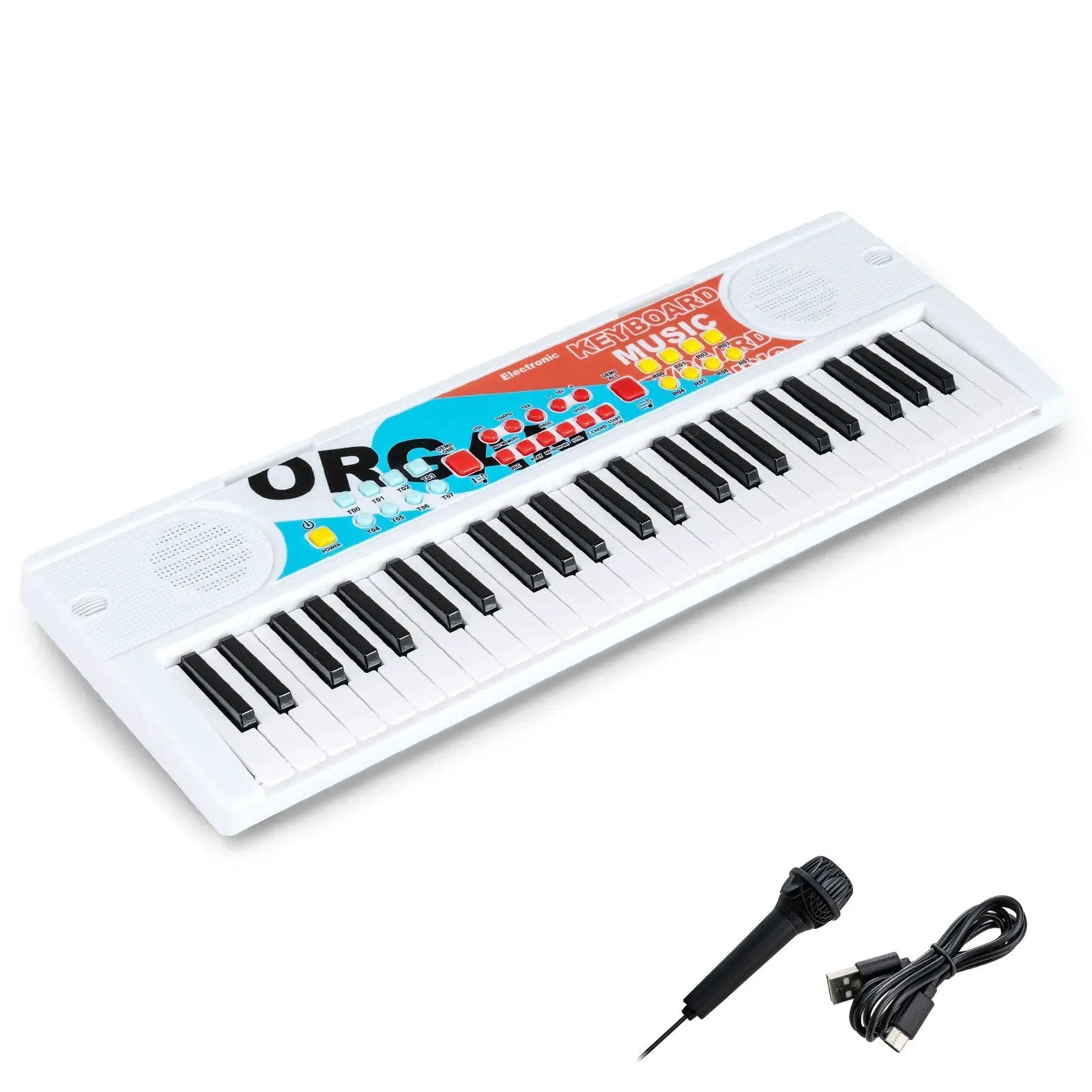 Kids Piano Keyboard 49 Keys Portable Electric Keyboard Piano with 8 Rhythms 8 Tones by DirectDeals