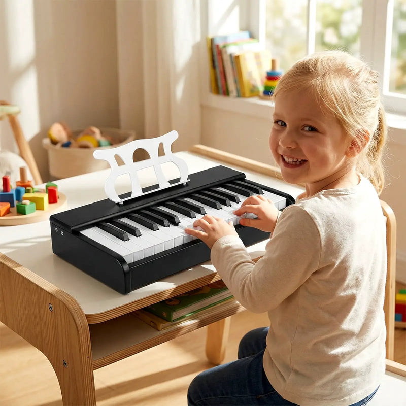 Kids Piano Keyboard 30 Keys Digital Piano with Music Stand for 3+ Years Old Beginners by DirectDeals