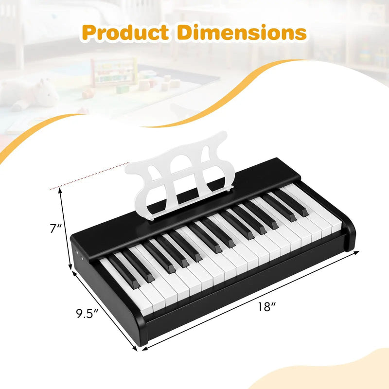 Kids Piano Keyboard 30 Keys Digital Piano with Music Stand for 3+ Years Old Beginners by DirectDeals
