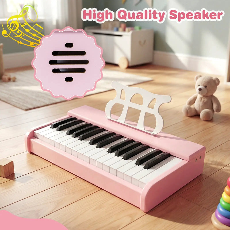 Kids Piano Keyboard 30 Keys Digital Piano with Music Stand for 3+ Years Old Beginners by DirectDeals