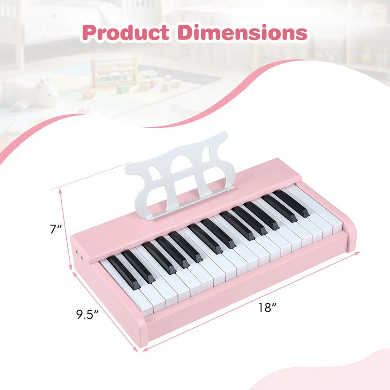 Kids Piano Keyboard 30 Keys Digital Piano with Music Stand for 3+ Years Old Beginners by DirectDeals