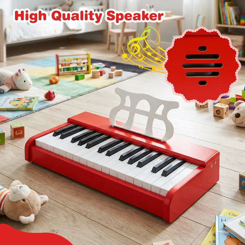 Kids Piano Keyboard 30 Keys Digital Piano with Music Stand for 3+ Years Old Beginners by DirectDeals