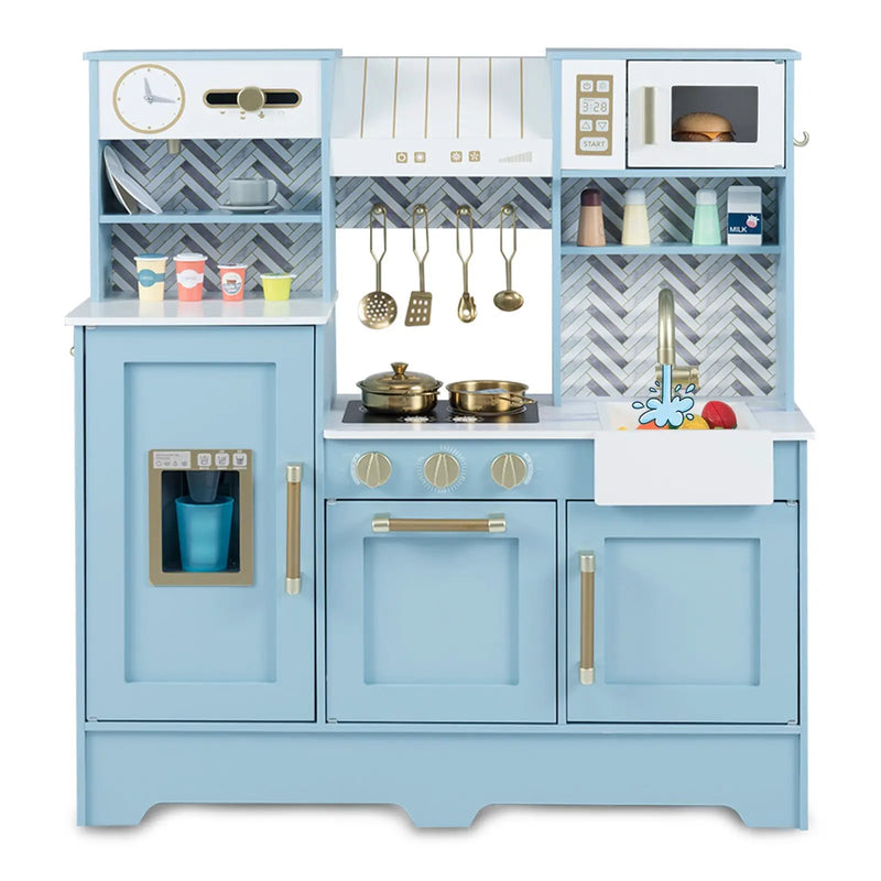 Kids Play Kitchen with Stoves and Faucet for Girls Boys Aged 3-6 by DirectDeals
