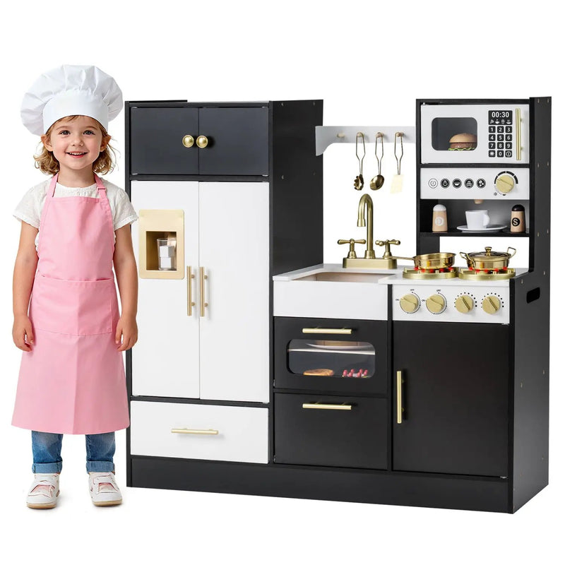 Kids Play Kitchen with Realistic Lights Sounds by DirectDeals