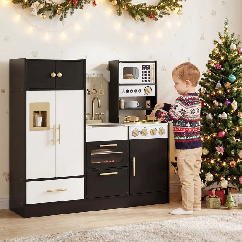 Kids Play Kitchen with Realistic Lights Sounds by DirectDeals