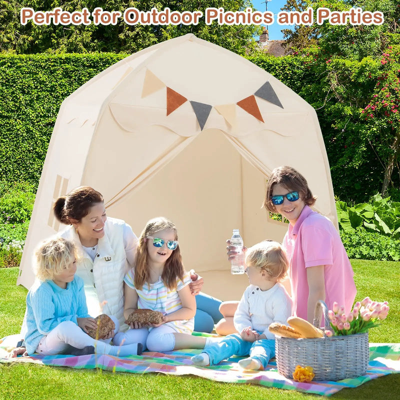 Kids Play Tent Bed Tent with String Lights Extra Large Playhouse Tent by DirectDeals