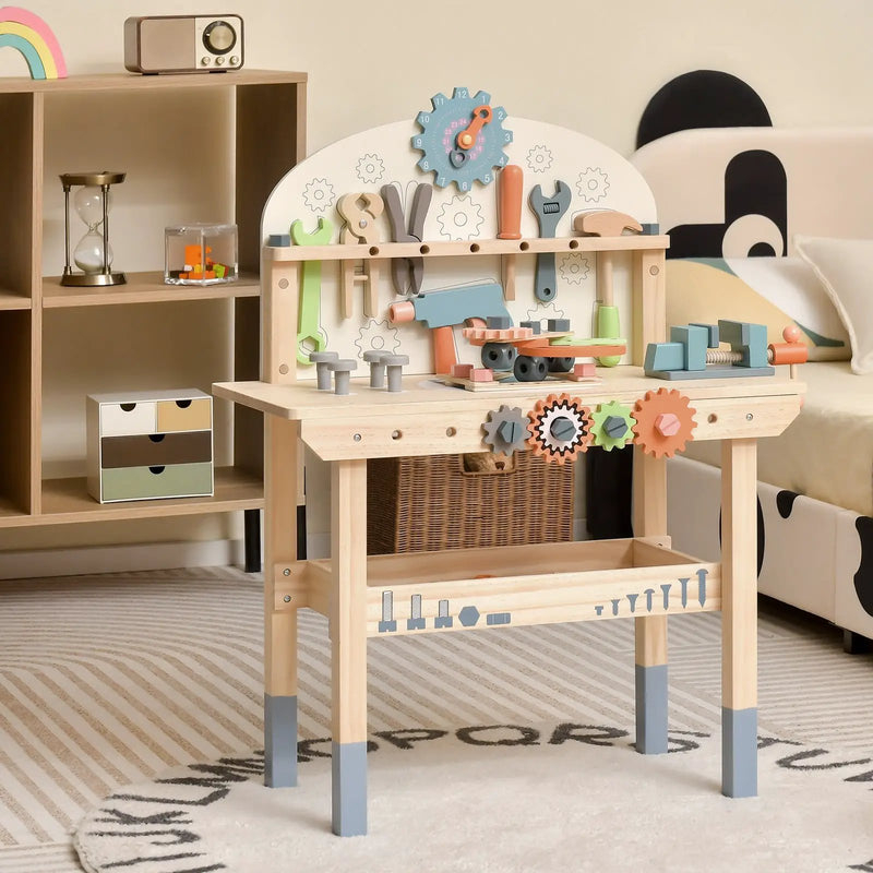 Kids Play Tool Workbench with Realistic Accessories by DirectDeals