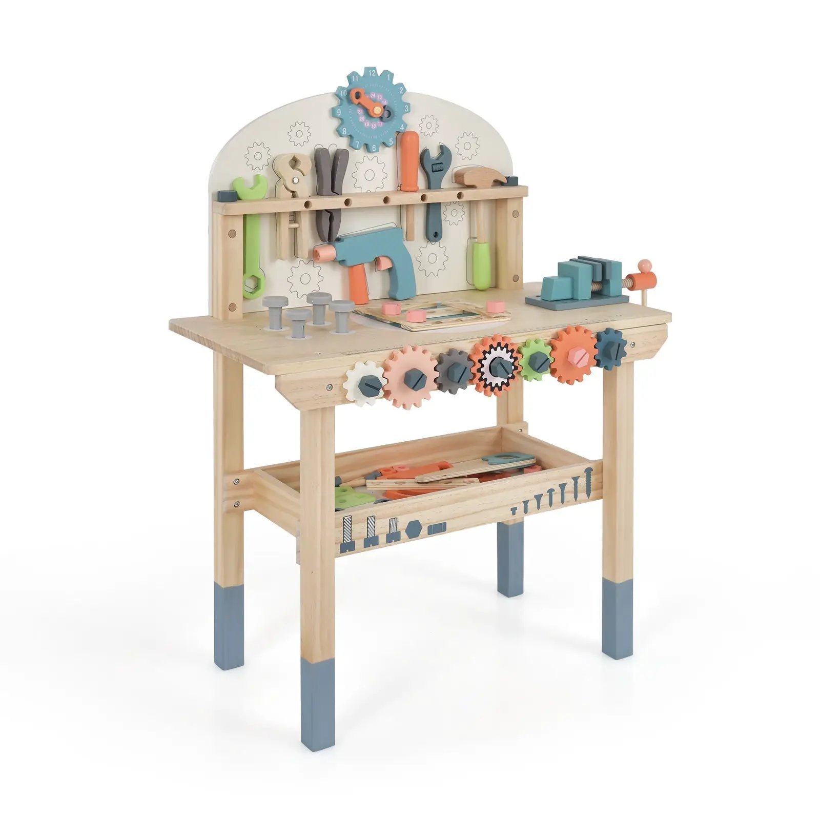 Kids Play Tool Workbench with Realistic Accessories by DirectDeals