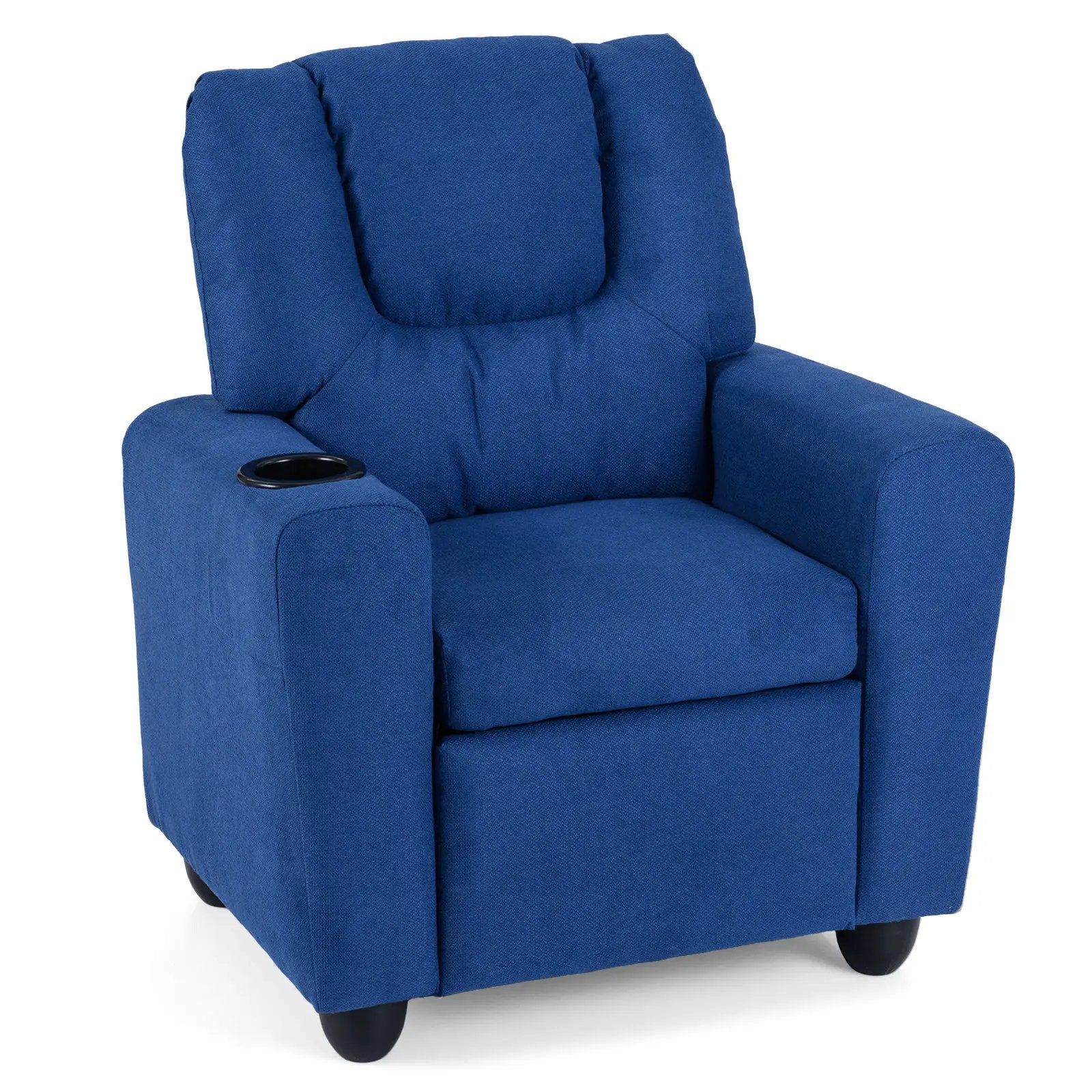 Kids Recliner Chair Push Back Toddler Reclining Armchair with Cup Holder by DirectDeals