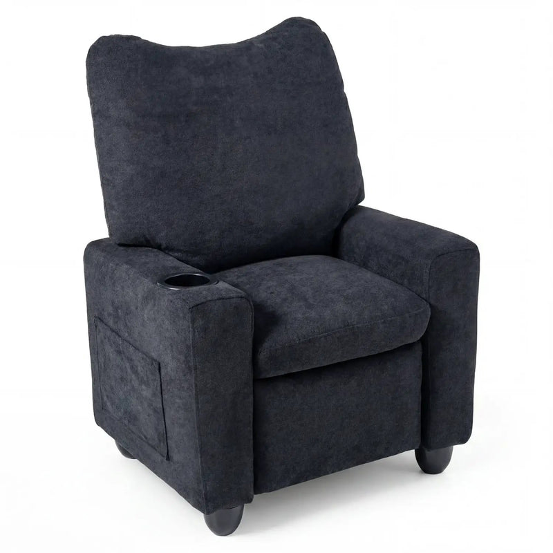 Kids Recliner Sofa with Adjustable Footrest and Cup Holder by DirectDeals