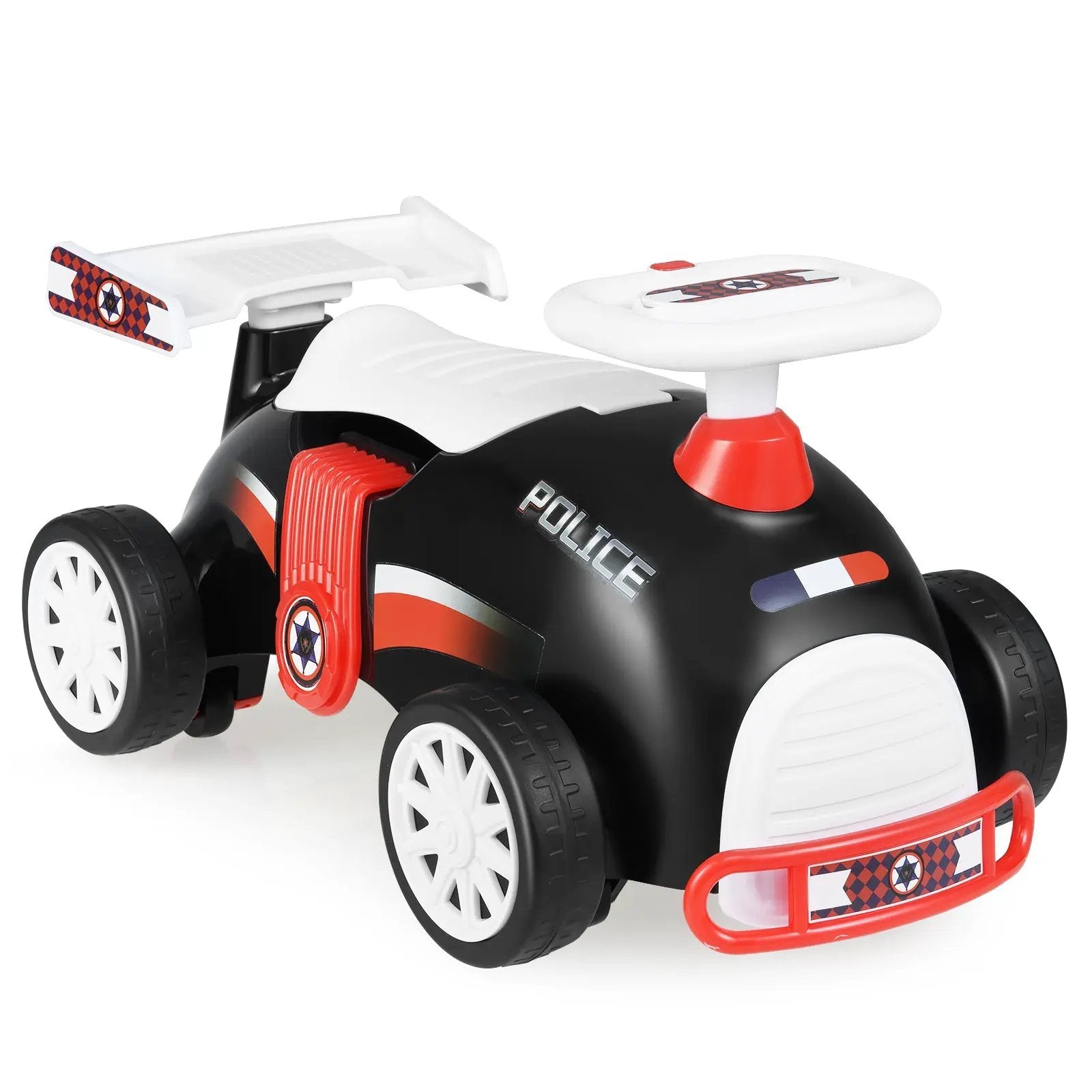 Kids Ride On Car Sliding Toy with Music and Under-Seat Storage by DirectDeals
