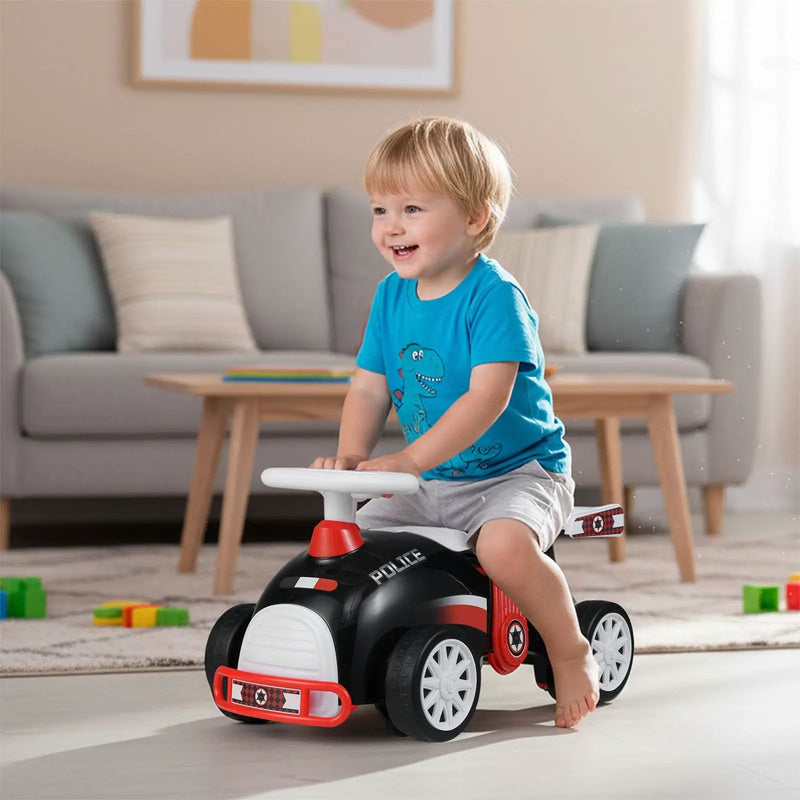 Kids Ride On Car Sliding Toy with Music and Under-Seat Storage by DirectDeals