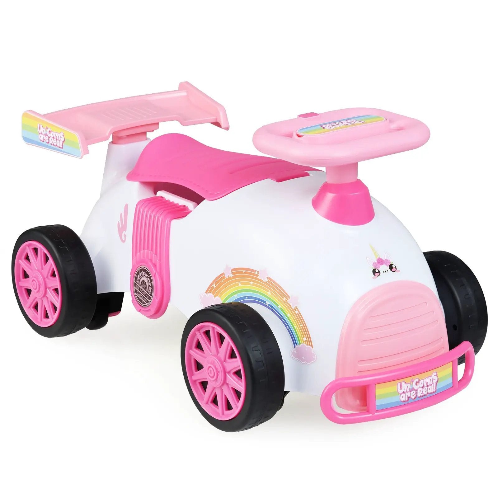 Kids Ride On Car Sliding Toy with Music and Under-Seat Storage by DirectDeals