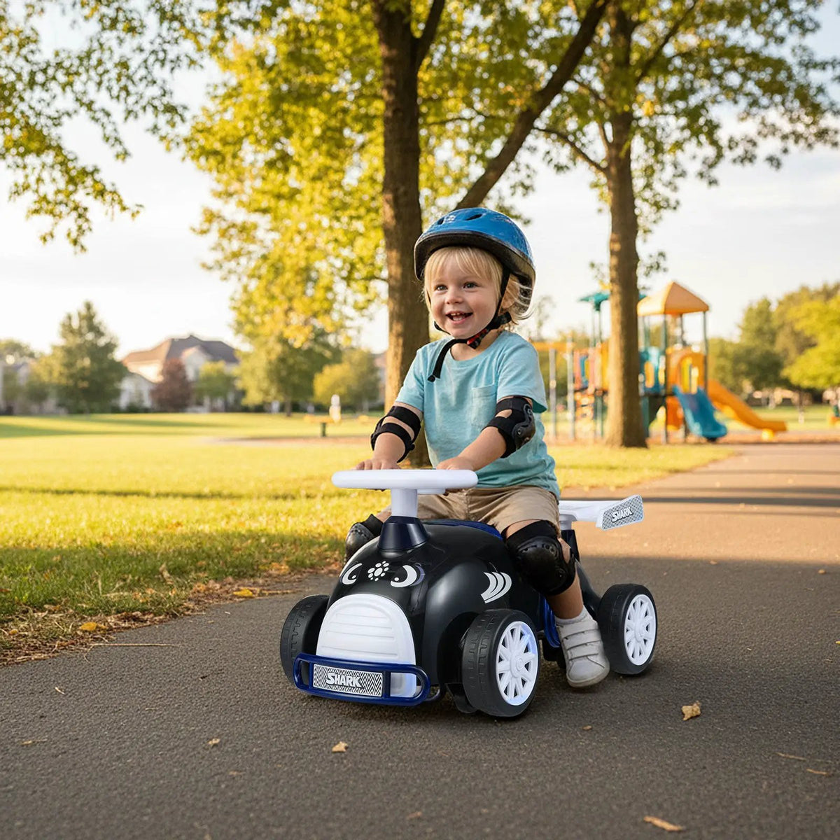 Kids Ride On Car Sliding Toy with Music and Under-Seat Storage by DirectDeals