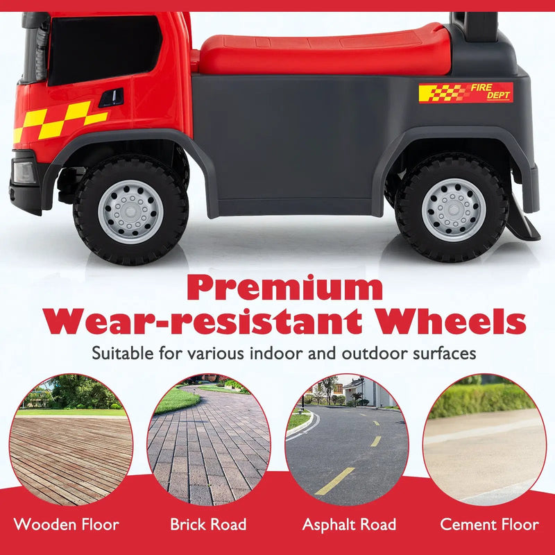 Kids Ride On Push Car Licensed SCANIA Truck Toy with Steering Wheel and Music by DirectDeals