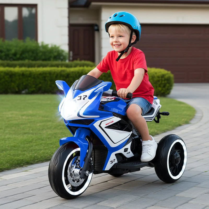 Kids Ride on Motorcycle 6V Battery Powered Mini Electric Motorbike with LED Lights by DirectDeals